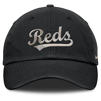 Casquette ajustable Nike noire Cincinnati Reds Camo Pack Club pour homme