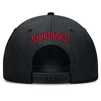 Men's Nike  Black Cincinnati Reds Cooperstown Rise Adjustable Hat