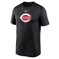 T-shirt de performance à grand logo Nike pour hommes, Cincinnati Reds Legend Fuse, noir