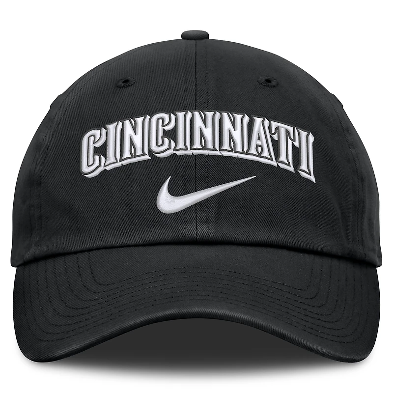 Casquette ajustable Nike Cincinnati Reds Primetime Club noire pour homme
