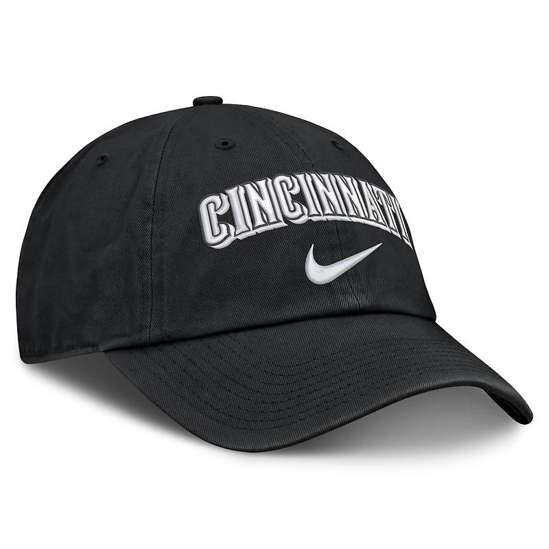 Casquette ajustable Nike Cincinnati Reds Primetime Club noire pour homme
