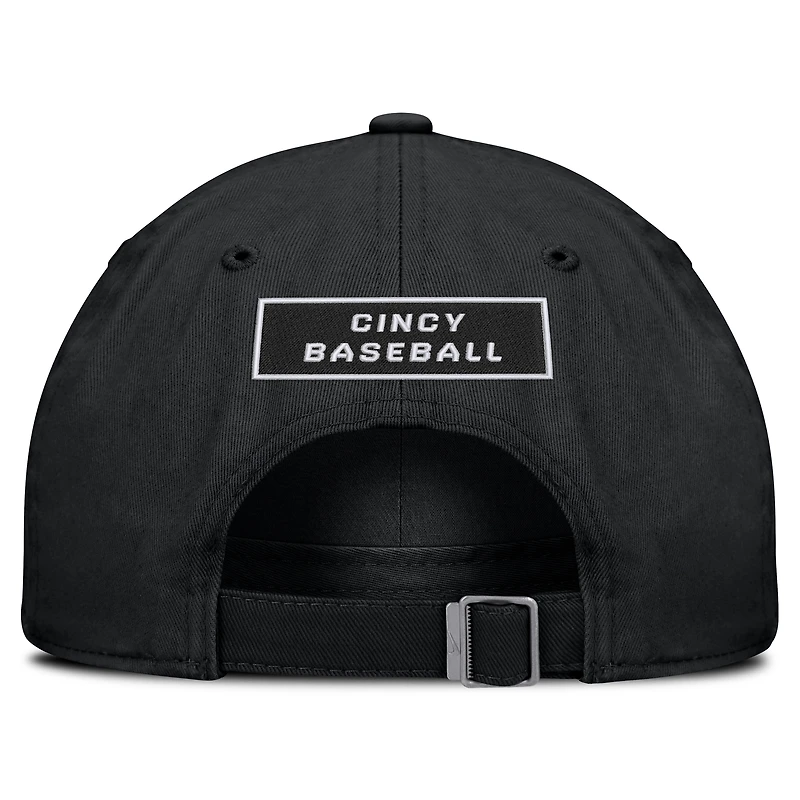 Men's Nike  Black Cincinnati Reds Primetime Club Adjustable Hat
