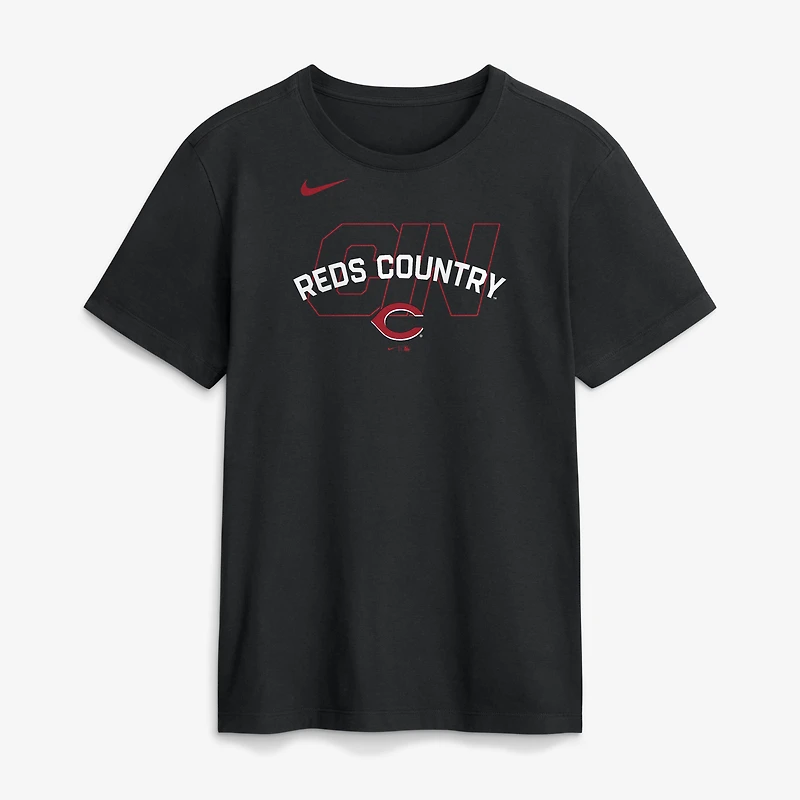 T-shirt Nike noir pour homme Cincinnati Reds Primetime Fashion
