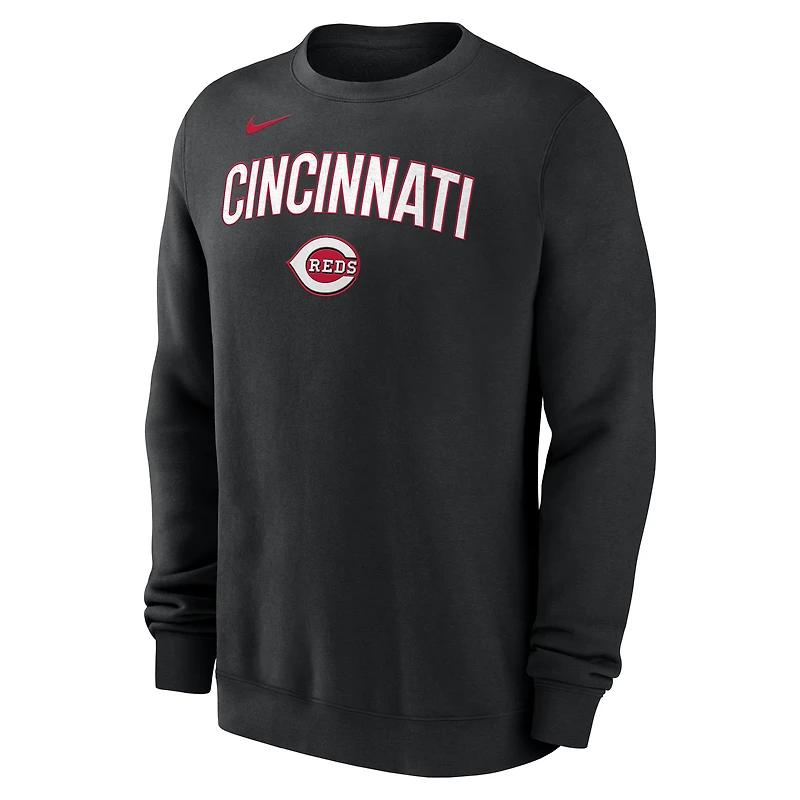 Sweat-shirt Nike noir pour homme des Reds de Cincinnati