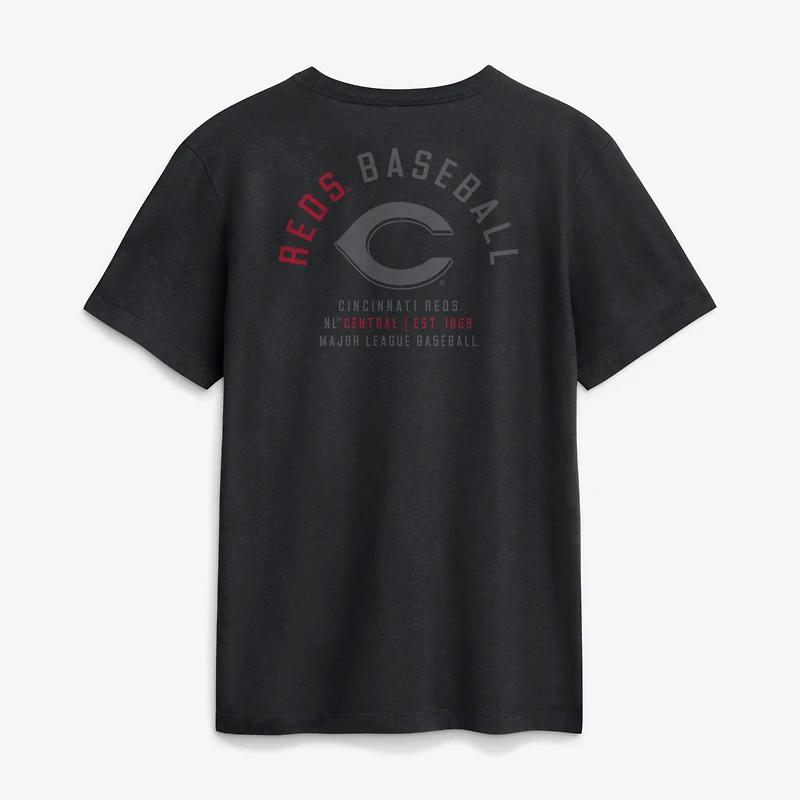 Men's Nike Black Cincinnati Reds Split Logo T-Shirt