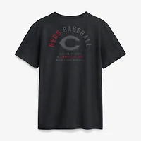 Men's Nike Black Cincinnati Reds Split Logo T-Shirt