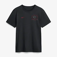 Men's Nike Black Cincinnati Reds Split Logo T-Shirt