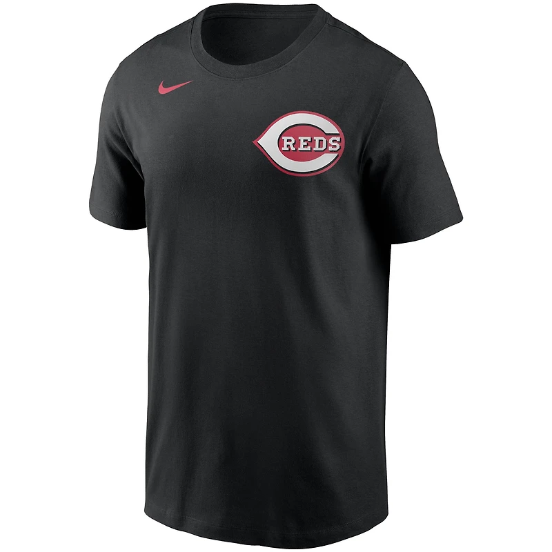 T-shirt noir Nike Cincinnati Reds Team Wordmark pour homme