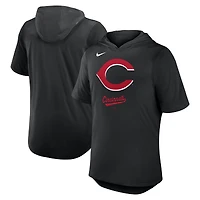 T-shirt à capuche Nike noir pour homme des Reds de Cincinnati
