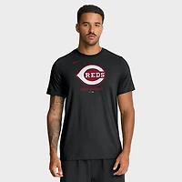 T-shirt Nike noir pour homme, logo Cincinnati Reds, mélange de trois matières