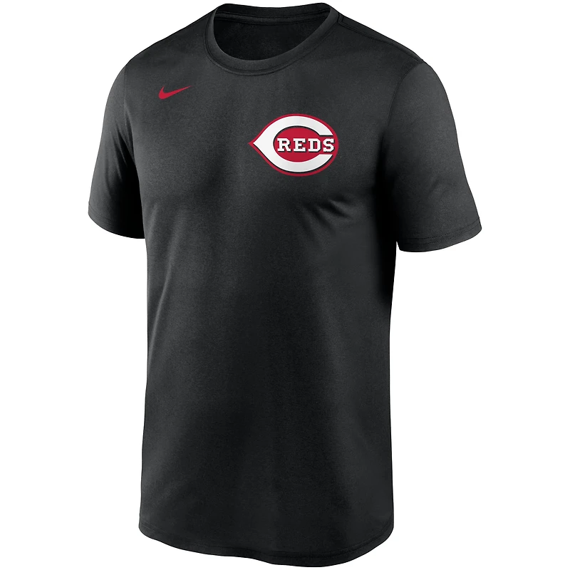 T-shirt Nike noir Cincinnati Reds Wordmark Legend Performance pour homme
