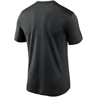 T-shirt Nike noir Cincinnati Reds Wordmark Legend Performance pour homme