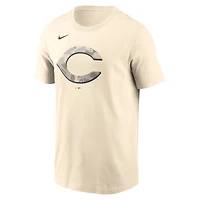 T-shirt Nike crème à logo camouflage des Cincinnati Reds pour homme