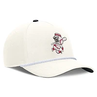 Casquette ajustable Nike crème Cincinnati Reds Cooperstown Rise pour homme