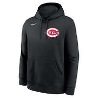 Sweat à capuche en molleton Nike Elly de La Cruz noir pour homme, avec nom et numéro du joueur des Reds Cincinnati