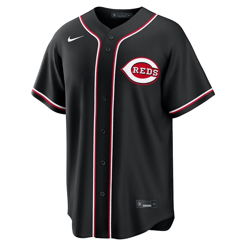 Maillot Nike Elly De La Cruz Cincinnati Reds pour homme, réplique mode, noir.