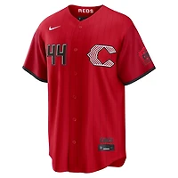 Maillot Nike Elly De La Cruz rouge Cincinnati Reds 2026 City Connect Stadium pour homme