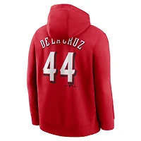 Sweat à capuche Nike Elly de La Cruz pour homme avec nom et numéro joueur des Reds Cincinnati Rouge