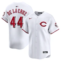 Men's Nike Elly De La Cruz White Cincinnati Reds Alternate 2 Limited Player Jersey