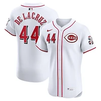 Men's Nike Elly De La Cruz White Cincinnati Reds Home Elite Jersey