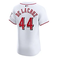 Men's Nike Elly De La Cruz White Cincinnati Reds Home Elite Jersey