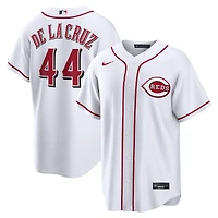 Maillot réplique domicile Nike Elly de La Cruz blanc des Reds Cincinnati pour homme