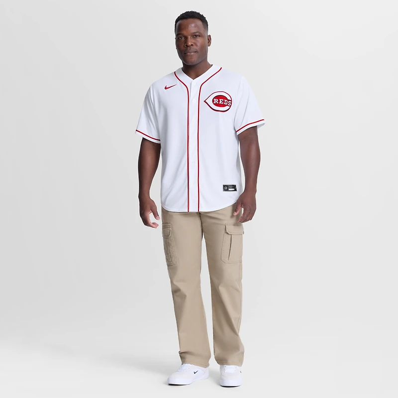 Men's Nike Elly De La Cruz White Cincinnati Reds Home Replica Jersey