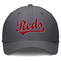 Men's Nike  Gray Cincinnati Reds Swoosh Performance Flex Hat