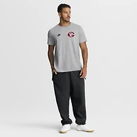 Men's Nike Heather Gray Cincinnati Reds Cooperstown 2-Hit T-Shirt