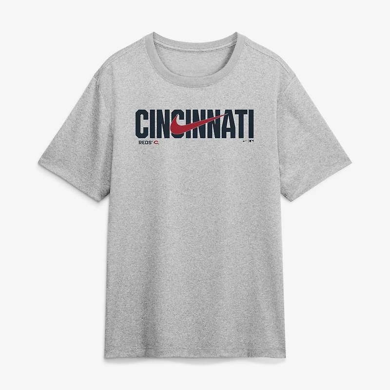Men's Nike Heather Gray Cincinnati Reds Swoosh Legend Dri-FIT T-Shirt