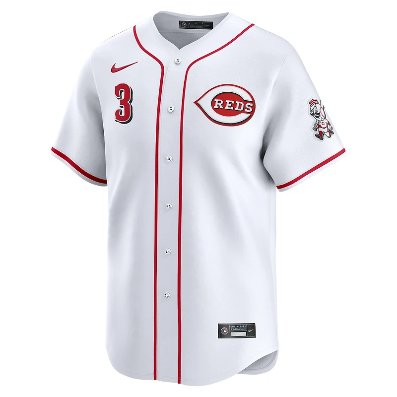Maillot Nike Ke'Bryan Hayes blanc pour homme, édition limitée, domicile des Reds de Cincinnati