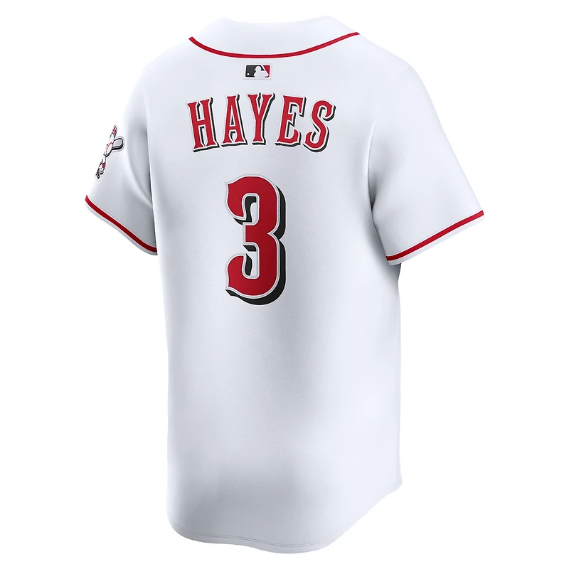 Maillot Nike Ke'Bryan Hayes blanc pour homme, édition limitée, domicile des Reds de Cincinnati