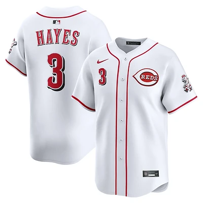 Maillot Nike Ke'Bryan Hayes blanc pour homme, édition limitée, domicile des Reds de Cincinnati