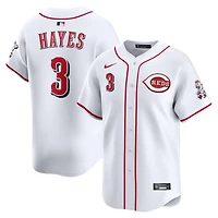 Maillot Nike Ke'Bryan Hayes blanc pour homme, édition limitée, domicile des Reds de Cincinnati