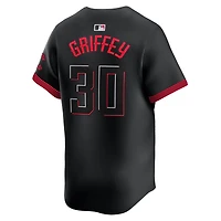 Maillot Nike Ken Griffey Jr. noir pour homme, édition limitée, joueur retraité des Reds de Cincinnati City Connect