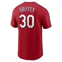 T-shirt Nike Ken Griffey Jr. rouge Cincinnati Reds Cooperstown Collection pour homme, nom et numéro