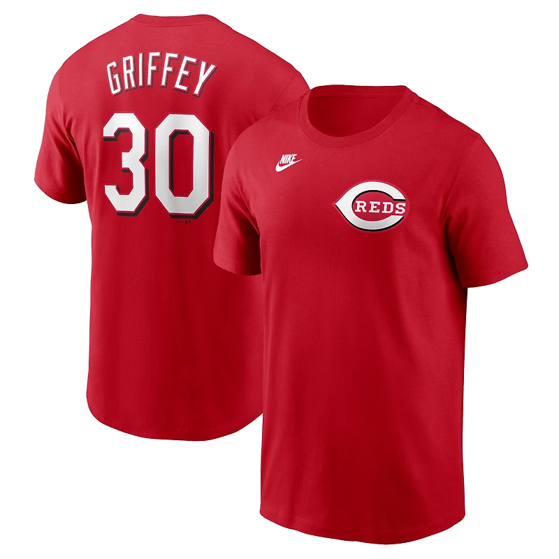 T-shirt Nike pour homme avec nom et numéro Fuse des Reds de Cincinnati Ken Griffey Jr.
