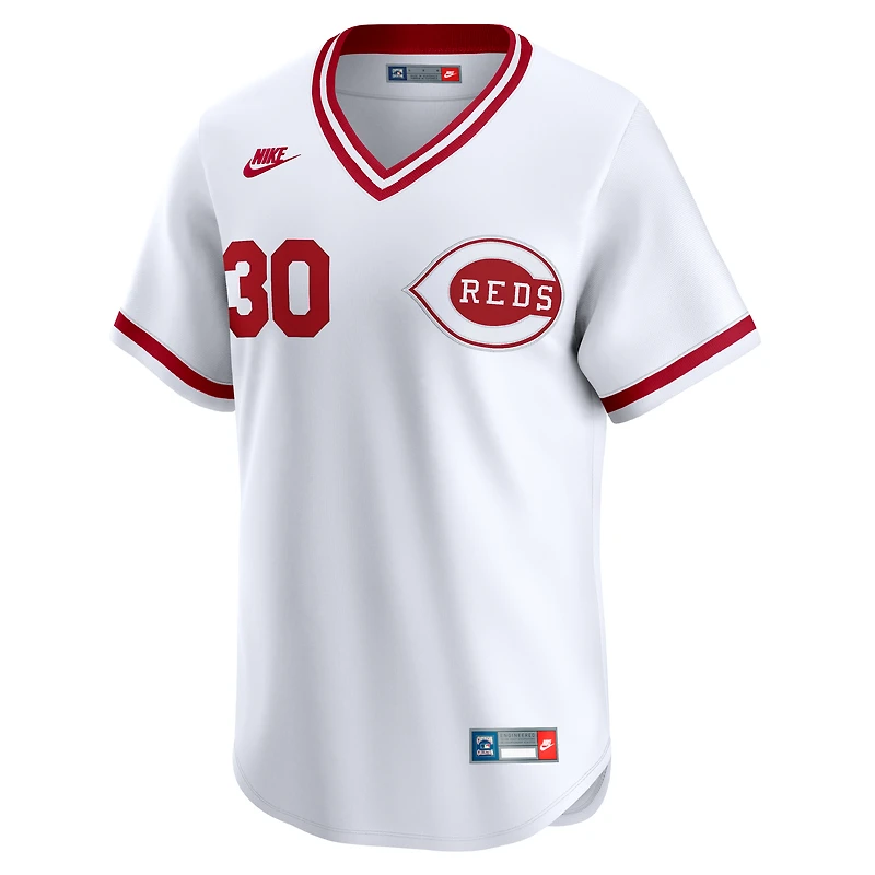 Maillot Nike Ken Griffey pour homme, blanc, collection rétro Cooperstown, édition limitée, Reds de Cincinnati