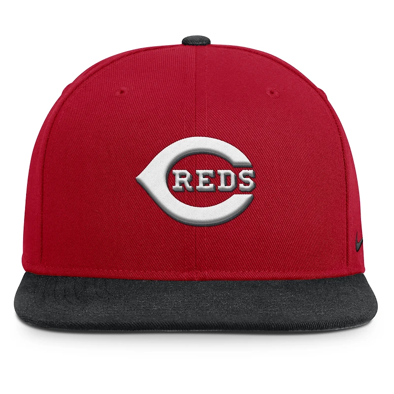 Casquette snapback Nike rouge/noire Cincinnati Reds Primetime Pro Dri-FIT pour homme