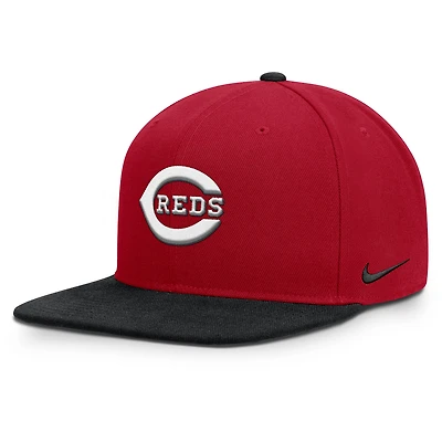 Men's Nike Red/Black Cincinnati Reds Primetime Pro Dri-FIT Snapback Hat