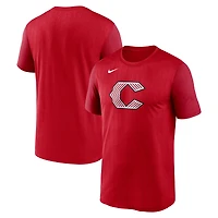 T-shirt Nike Legend Dri-FIT rouge pour homme, collection authentique City Connect 2026 des Reds de Cincinnati.