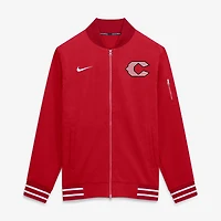 Men's Nike Red Cincinnati Reds 2026 City Connect Authentic Collection Relaxed Full-Zip Bomber Jacket