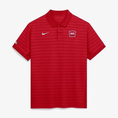 Men's Nike Red Cincinnati Reds 2026 City Connect Authentic Collection Striped Victory Dri-FIT Polo
