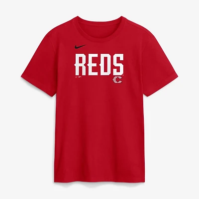 T-shirt Nike rouge pour homme Cincinnati Reds 2026 City Connect Wordmark