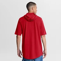 Men's Nike Red Cincinnati Reds Arched Wordmark Tri-Blend Hooded T-Shirt