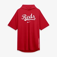 T-shirt à capuche Nike rouge Cincinnati Reds pour homme, en mélange de trois matières.
