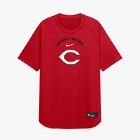 Men's Nike Red Cincinnati Reds Authentic Collection Batting Practice Pre-Game Raglan Dri-FIT Top