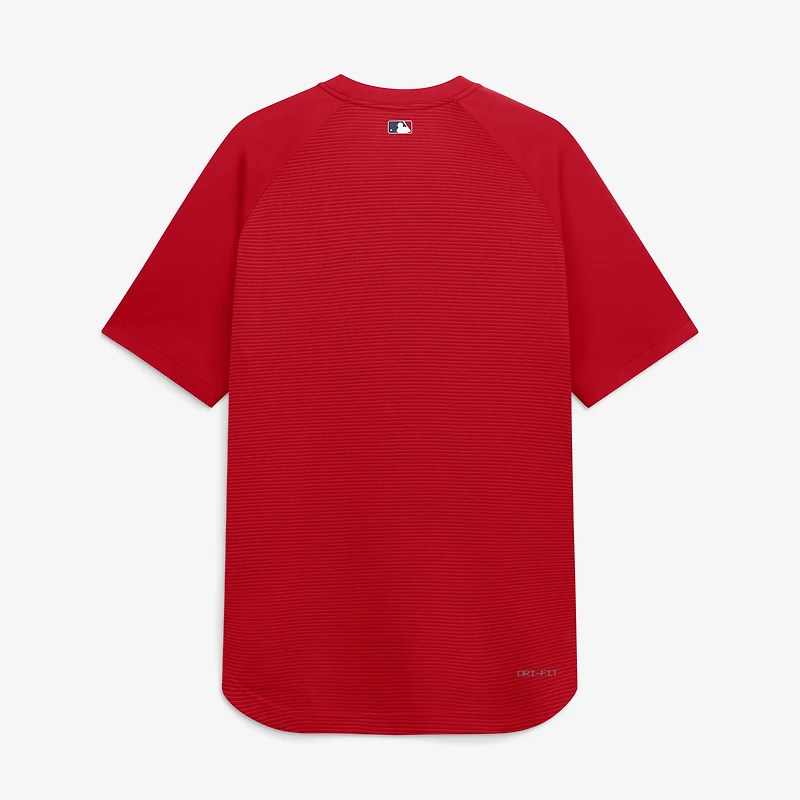 Men's Nike Red Cincinnati Reds Authentic Collection Batting Practice Pre-Game Raglan Dri-FIT Top