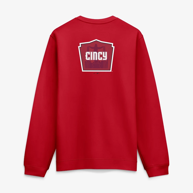Sweat-shirt Nike rouge Cincinnati Reds City Connect Club pour homme