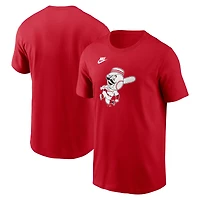 T-shirt Nike rouge avec logo de l'équipe la collection Cooperstown des Cincinnati Reds pour homme